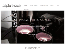 Tablet Screenshot of captureforce.com